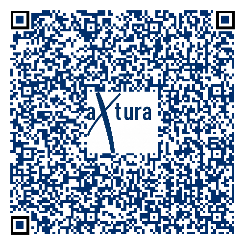 Axtura investor contacts QR code