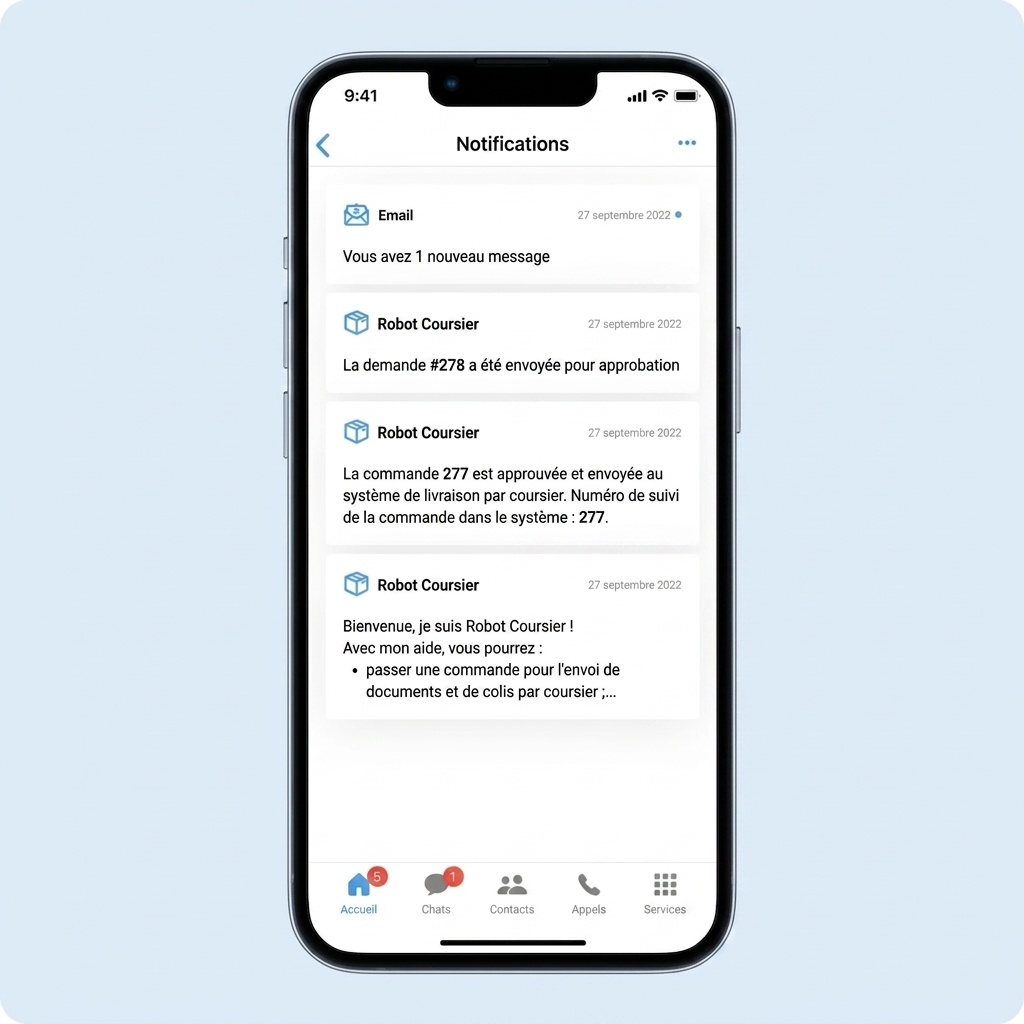 Notifications in aXtura SmartApps